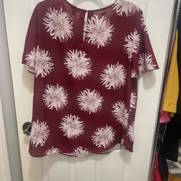 Ann taylor top pullover large burgundy - Picture 8 of 8